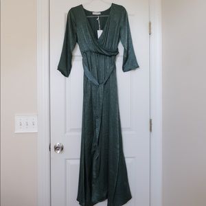 Brand New with Tags Green Shimmer Dress